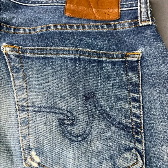 AG Adrian Goldschmied Mens Jeans Matchbox Slim Straight Jeans – Size 32 - Picture 13 of 14